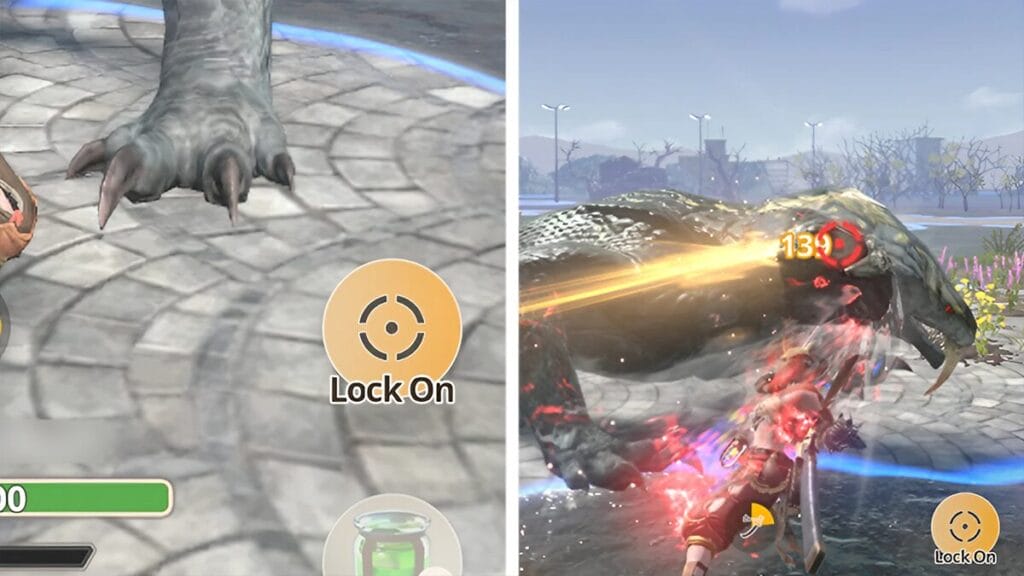 UI icons for Monster Hunter Now Lock On Mechanic