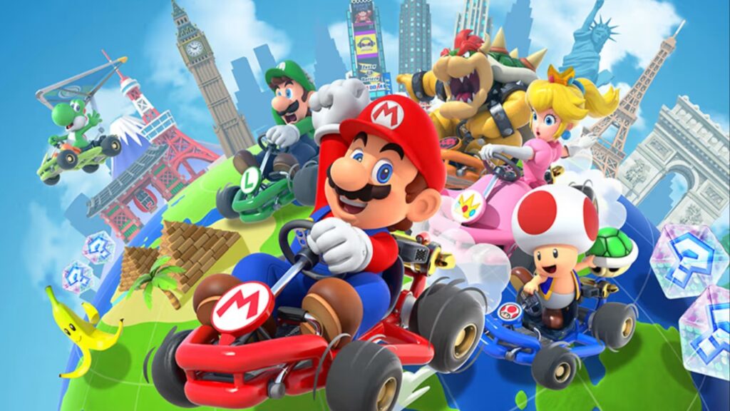 mario kart tour header art