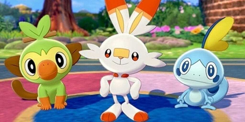 pokemon sword and shield galar starters scorbunny sobble and grookey