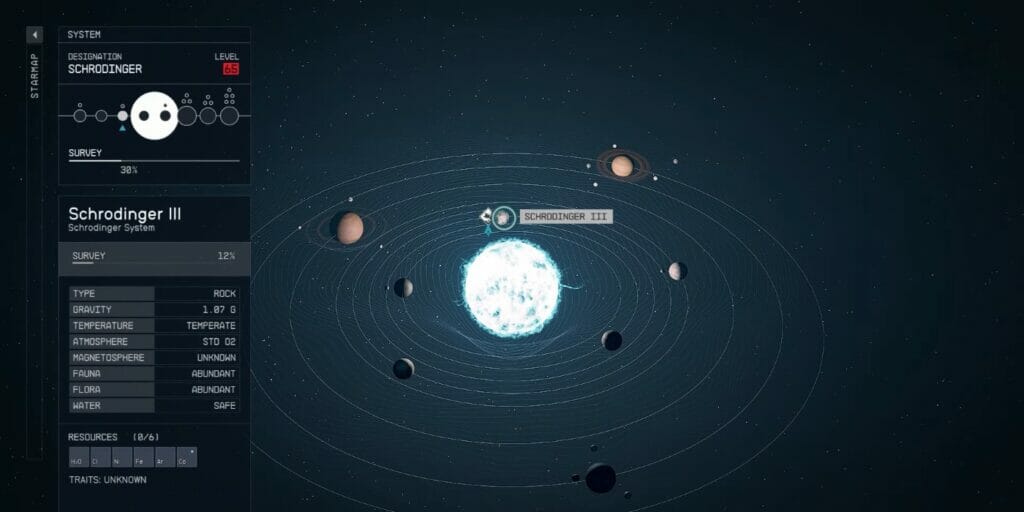 Schrodinger system starfield