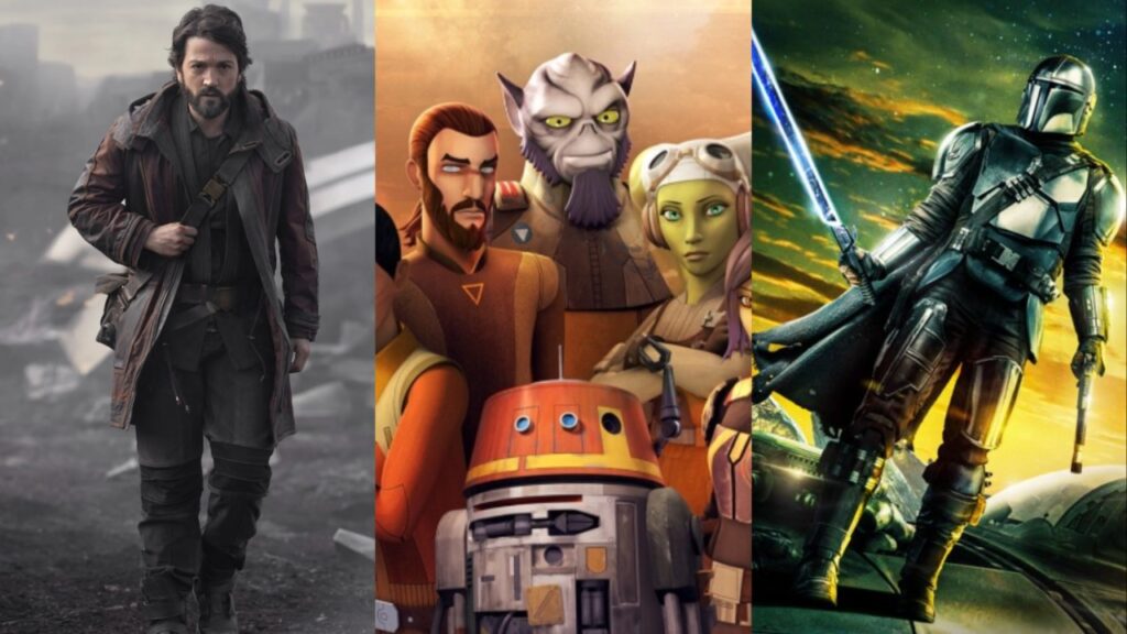 star wars various shows rebels andor and the mandalorian