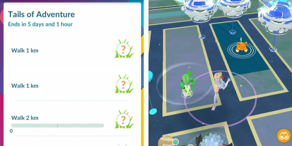 tasks for tails of adventure pokemon go