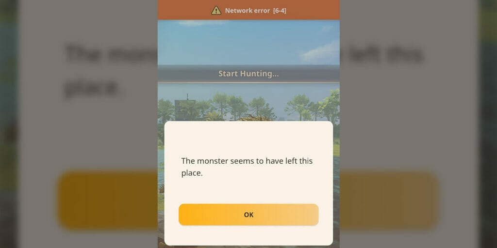 What Causes Network Error 6-4 in Monster Hunter Now?