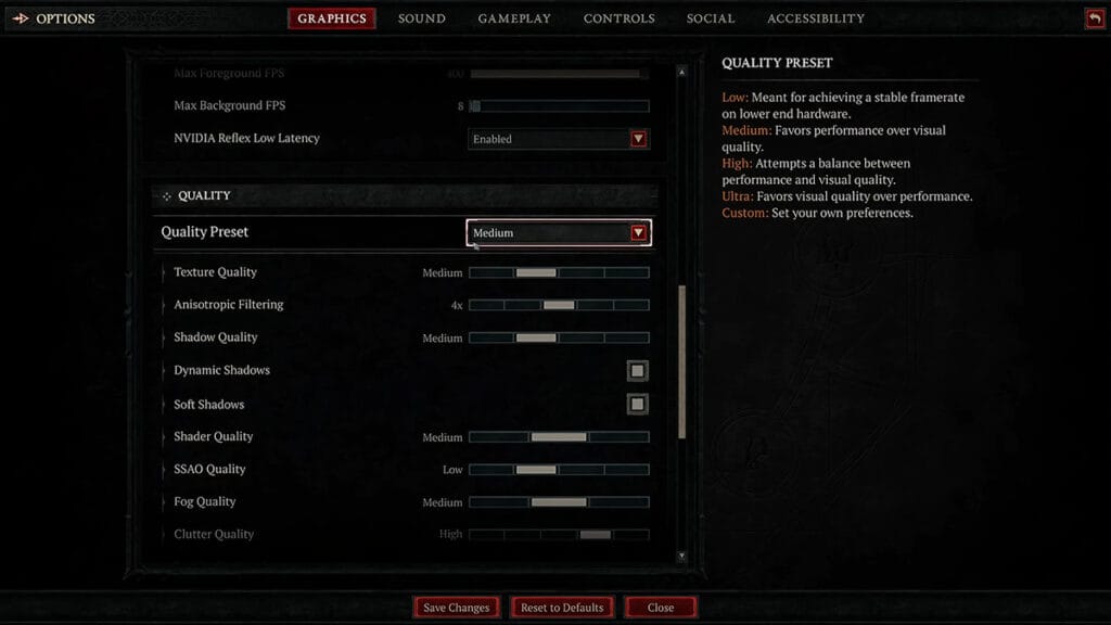 Best Settings for Diablo 4 PC for FPS Performance