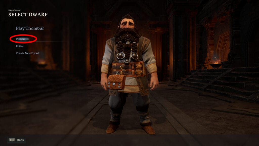 Return to Moria Dwarves Menu