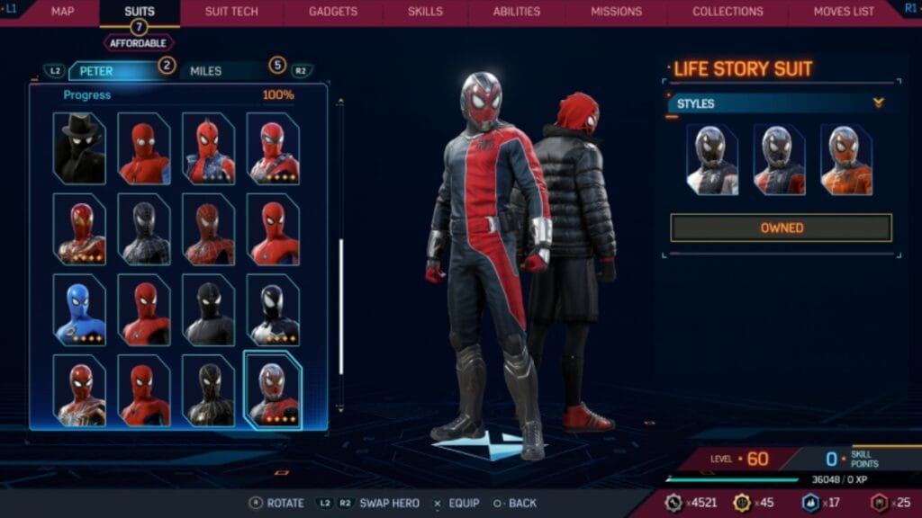 Every Peter Parker Spider-Man Suit in Spider-Man 2