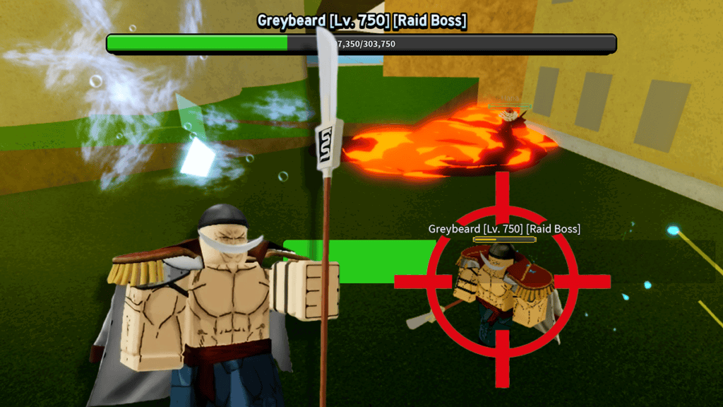 Greybeard Boss Fight in Roblox Blox Fruits