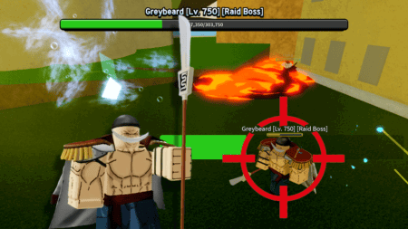 Greybeard Boss Fight in Roblox Blox Fruits