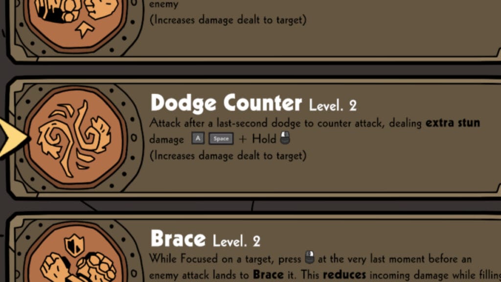 The Dodge Counter upgrade from Hellboy: Web of Wyrd