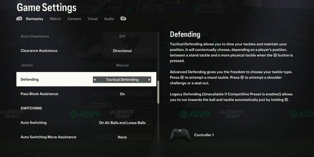 Tactical Defend in FC 24