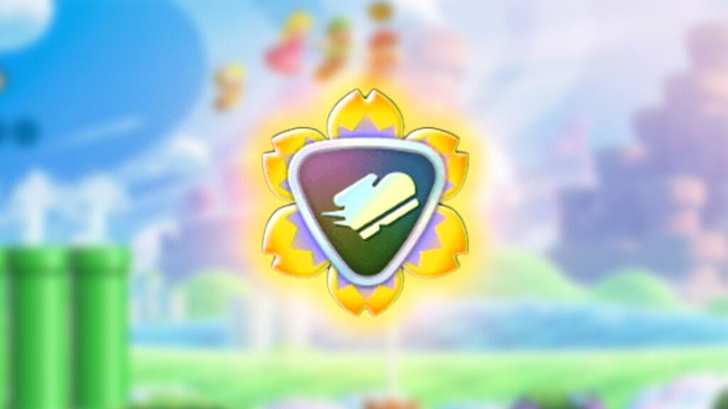 Super Mario Wonder Jet Run Badge,