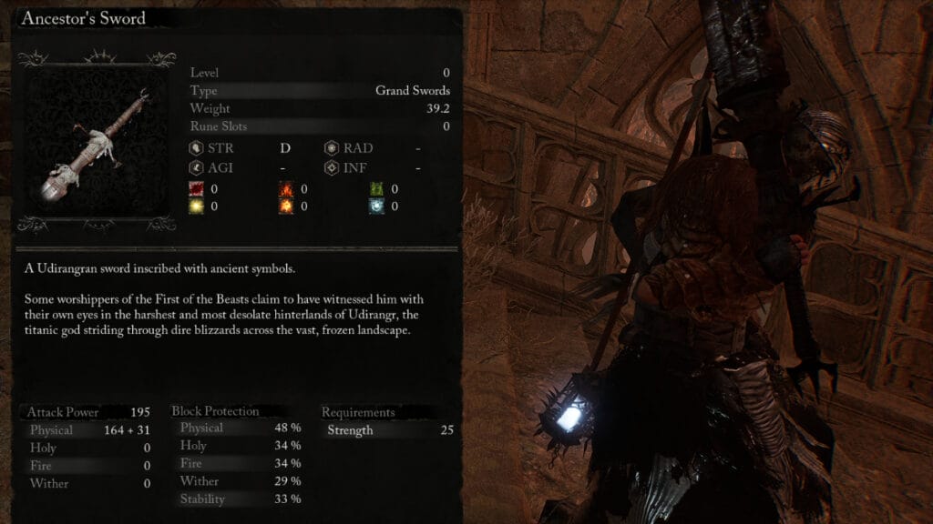 Ancestor's Sword in Lords of the Fallen