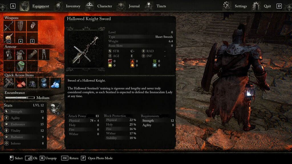 Lords of the Fallen Weapons Inventory Image