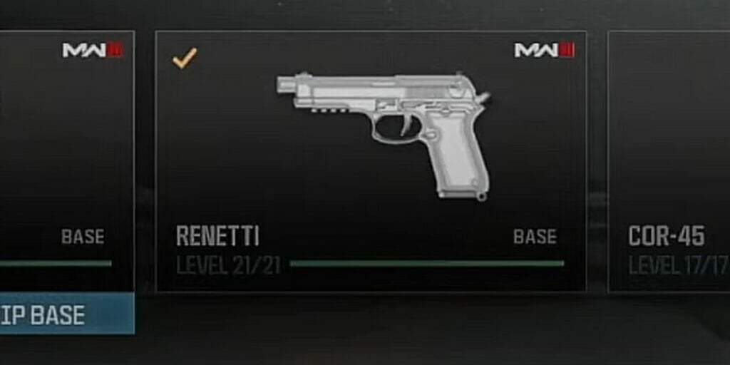 MW3 Pistols