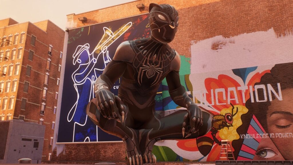 miles morales black panther suit