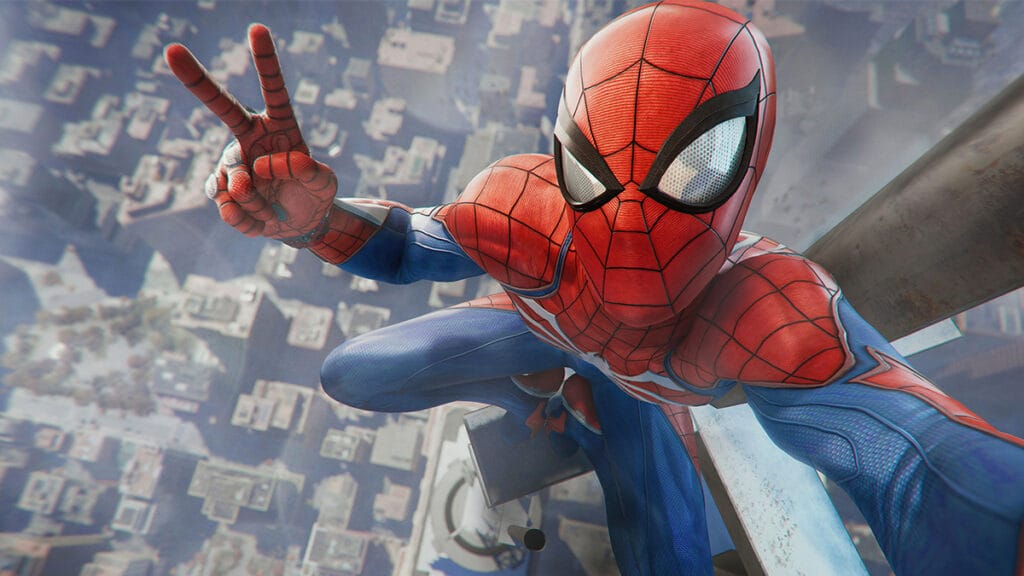 Spider-man in Insomniac Games title