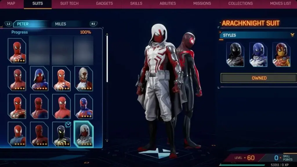  Arachknight Suit (Peter Parker)