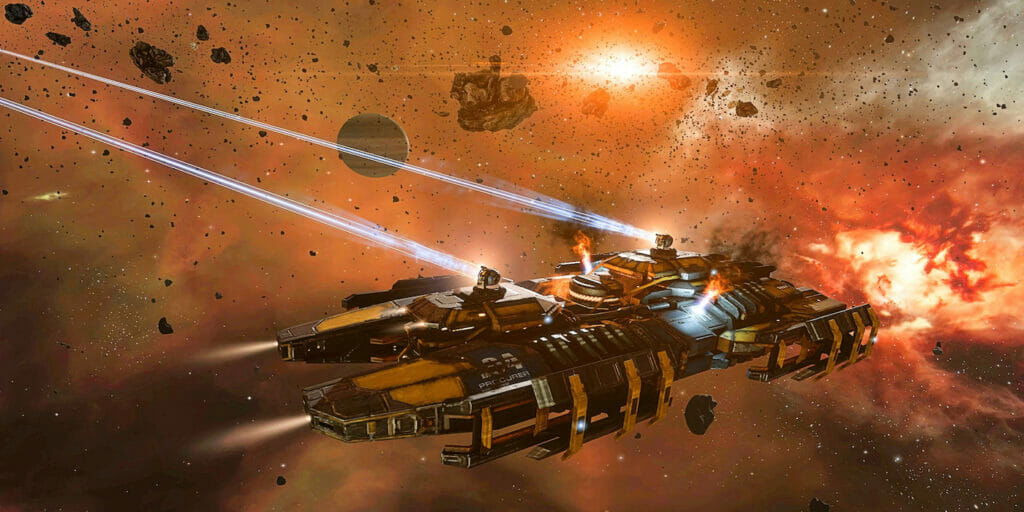 EVE Online Mining ship