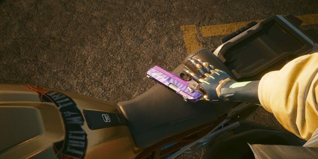 Cyberpunk 2077: a pistol