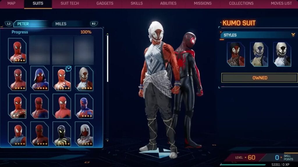 Kumo Suit (Peter Parker)