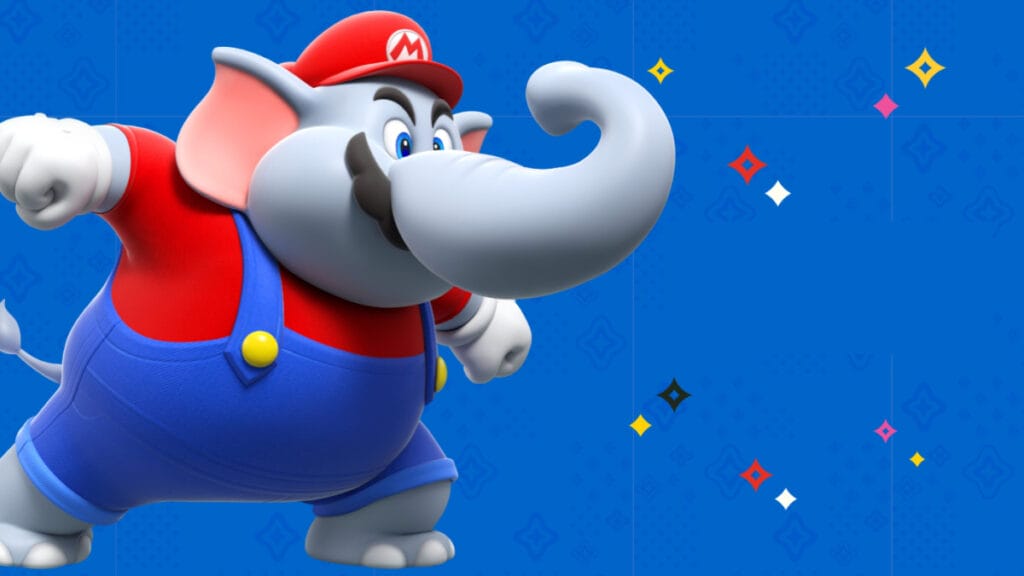 mario as an elephant