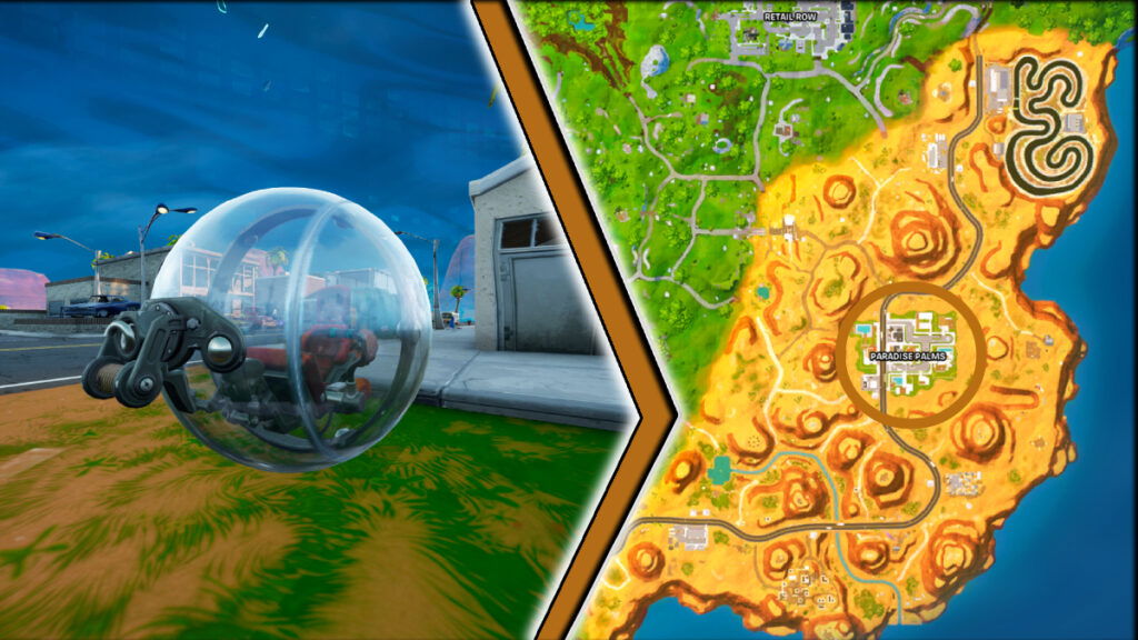 Image of Paradise Palms Baller location in Fortnite OG