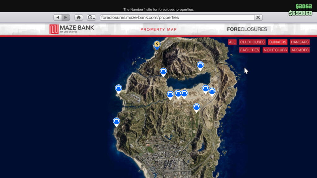 Bunker Map