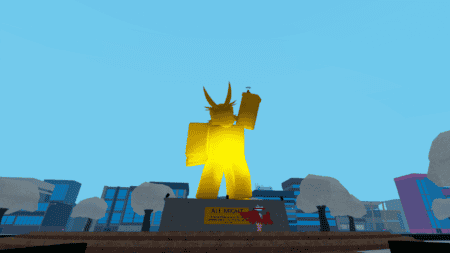 Golden Statue in Boku No Roblox