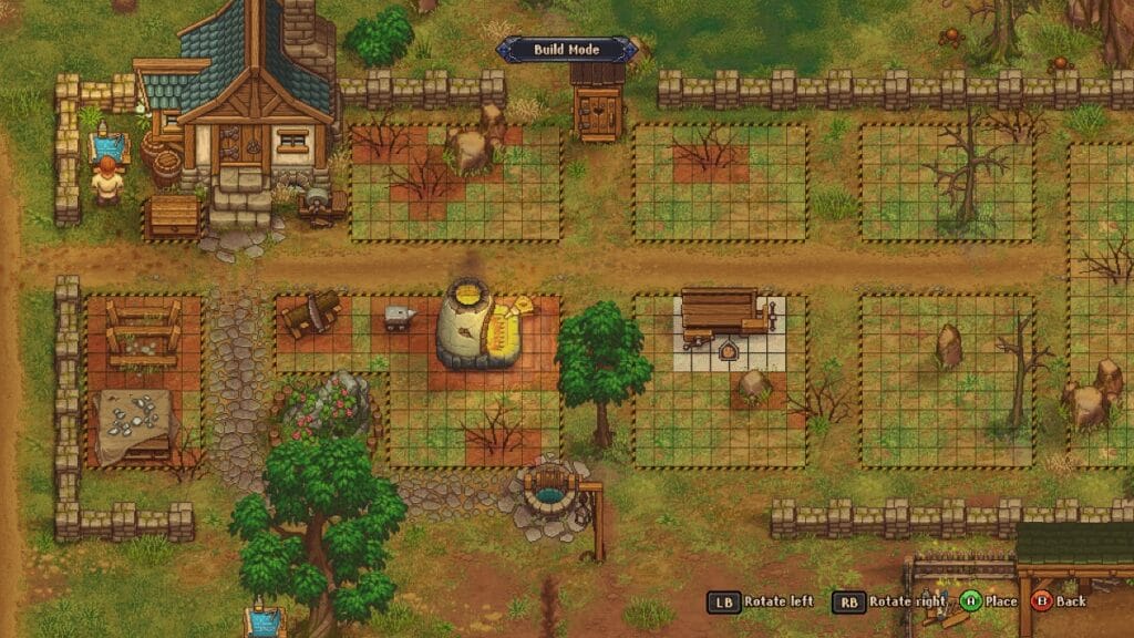 A buildsite in Graveyard Keeper