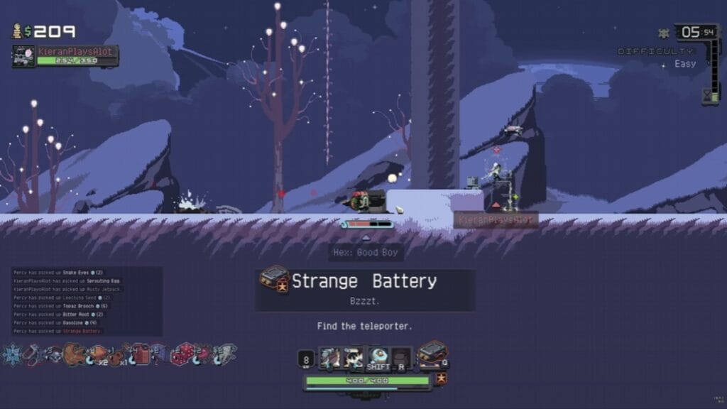 How To Use the Strange Battery in Risk of Rain Returns