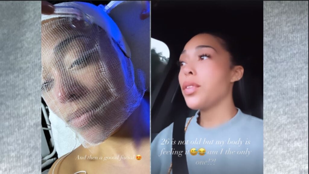 Jordyn Woods photo talks aging merge