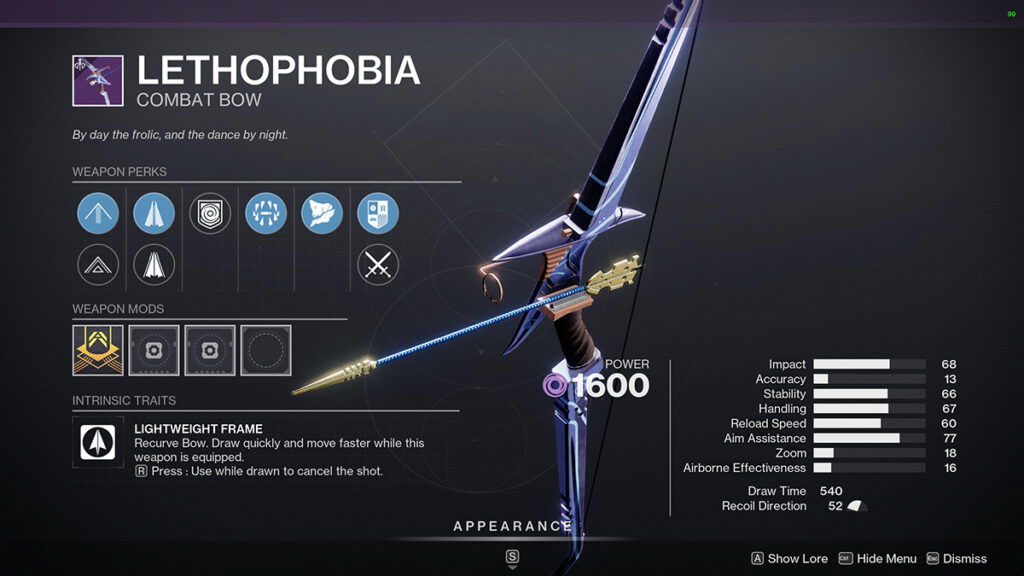 Lethophobia Season of the Wish Weapon