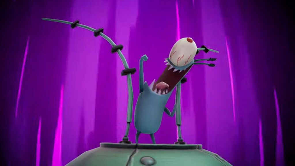 Plankton laughing final smash.