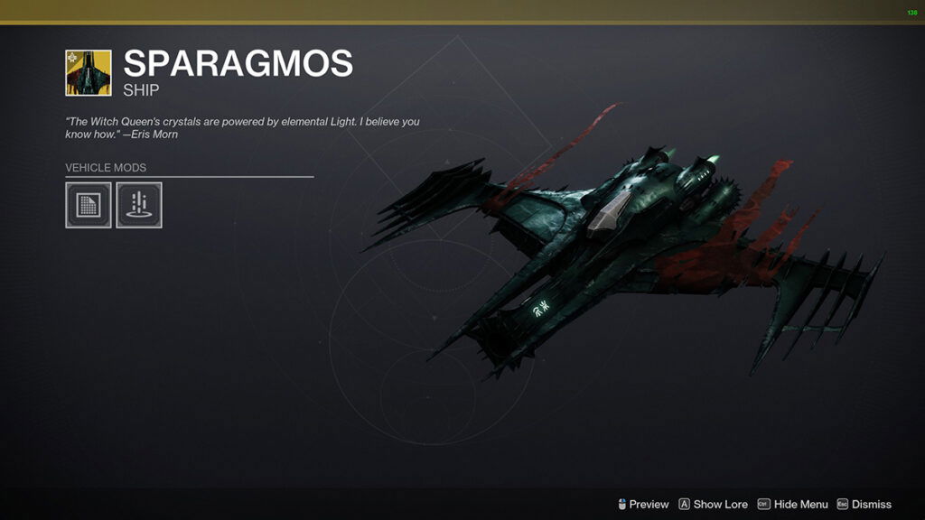 Sparagmos Exotic Ship