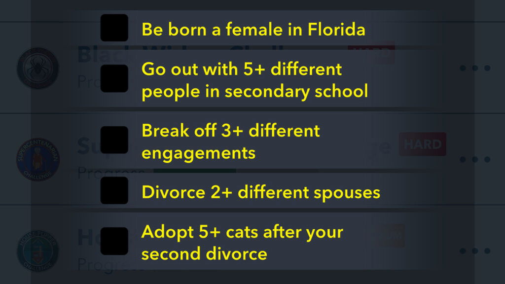 BitLife Thank You, Next Challenge Tasks