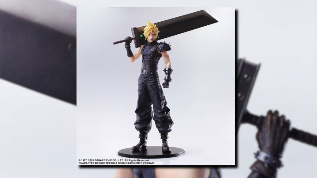 cloud video game figurine