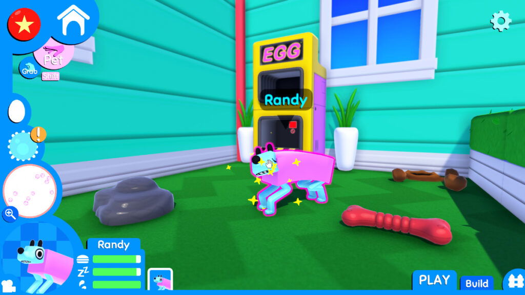 A dog named Randy from Wobbledogs, one of the best indie game gifts on Steam