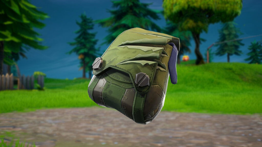 Image of one of the rarest fortnite back bling Slashed