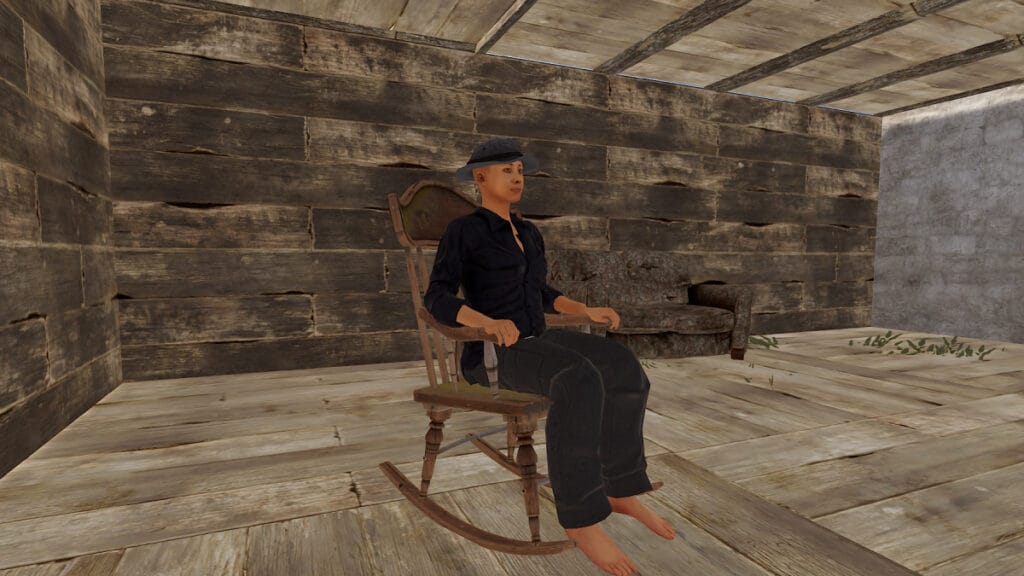 rust Rocking Chair