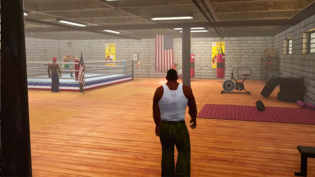 cj gta san andreas gym