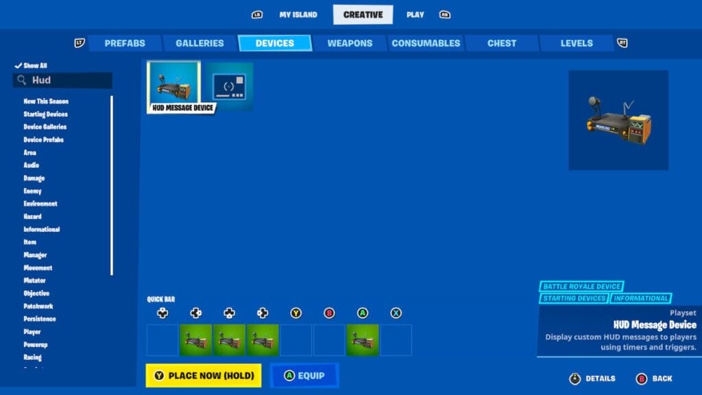 Custom Crosshair in Fortnite Creative Mode