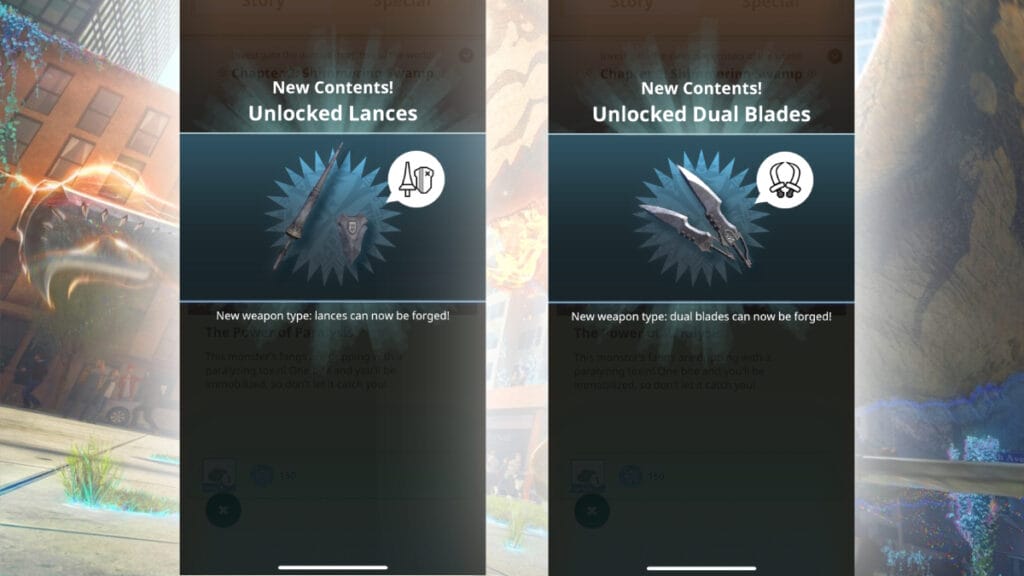 How To Unlock (& Use) the Dual Blades and Lance in Monster Hunter Now