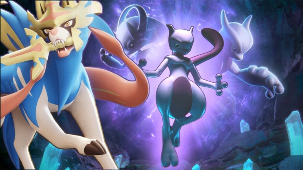 Zacian and Mewtwo, new EX Pokemon in Pokemon Unite