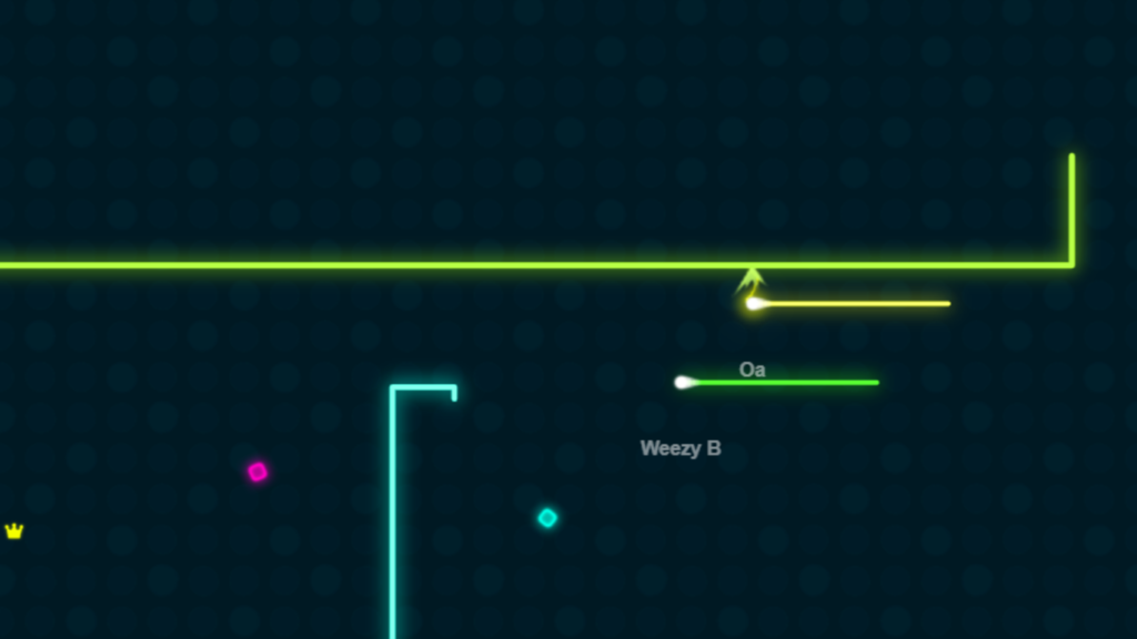 Snakes in Powerline.io, one of the best browser games