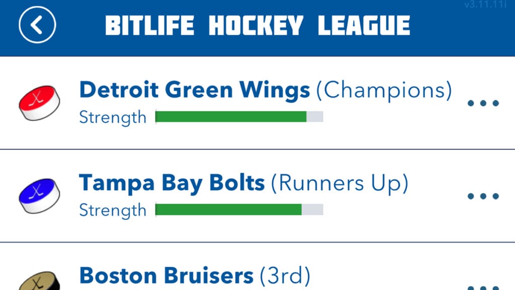 Pro Hockey in BitLife