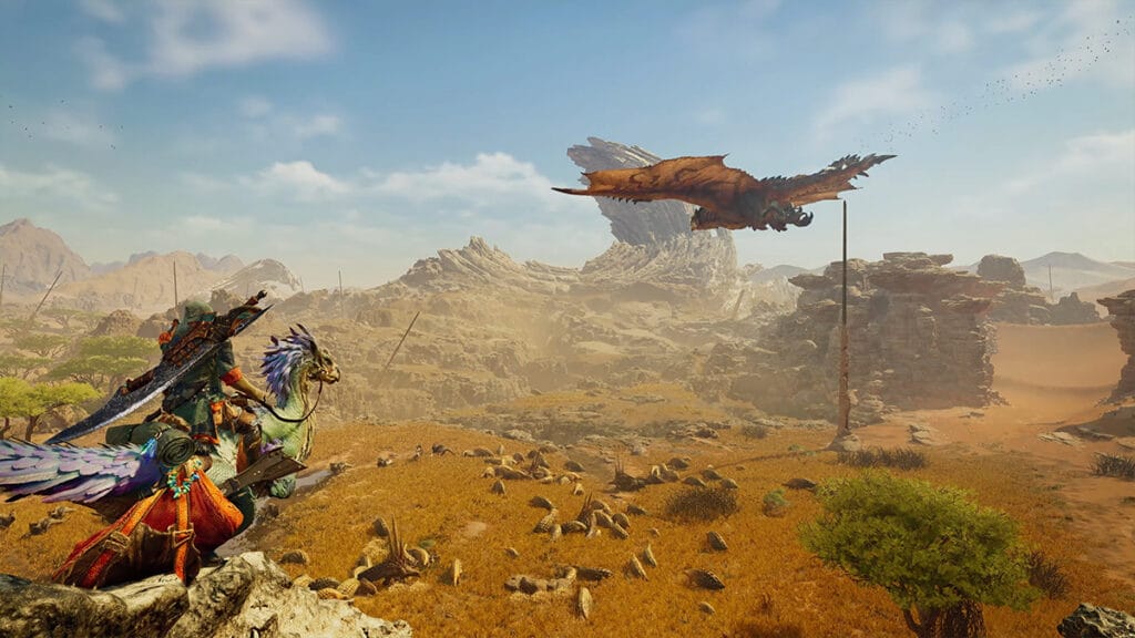 Ratholos Flying in Monster Hunter Wilds