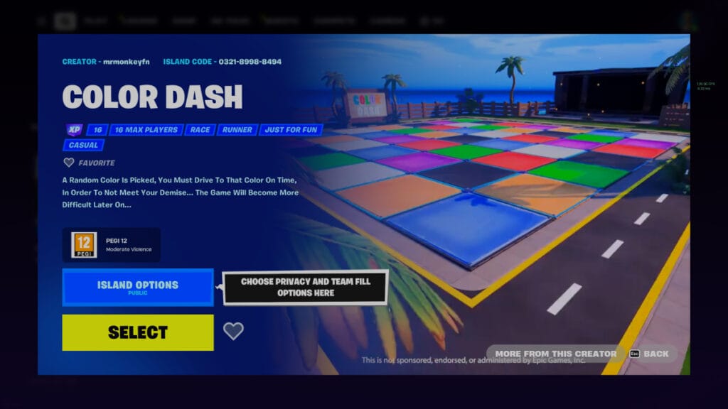 best fortnite creative maps Color Dash