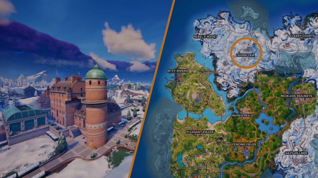 best landing locations in fortnite chapter 5 lavish lair