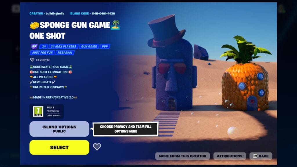 fortnite Sponge Gun Game One Shot