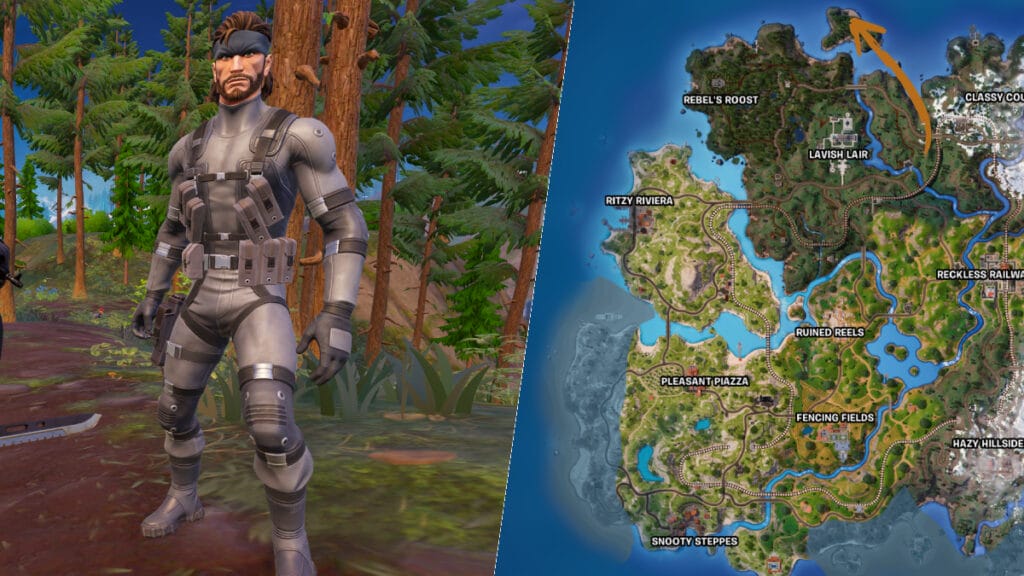 fortnite solid snake npc location